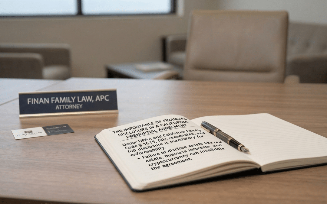 The Importance of Financial Disclosure in a California Prenuptial Agreement